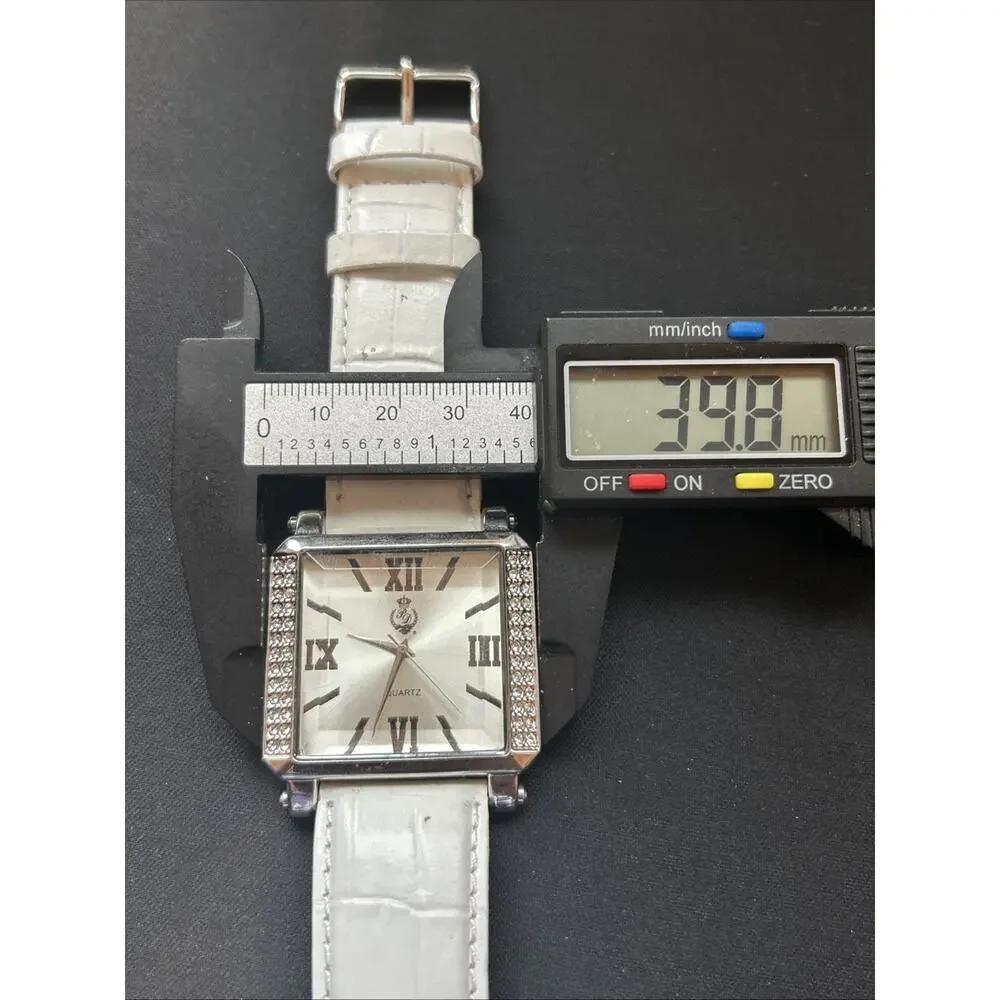 Premier Designs Silver Tone White Band Women’s Quartz Watch